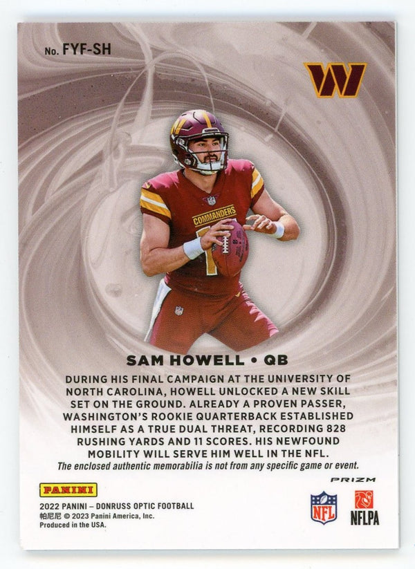 Sam Howell 2022 Panini First Year Fresh #FYF-SH Card