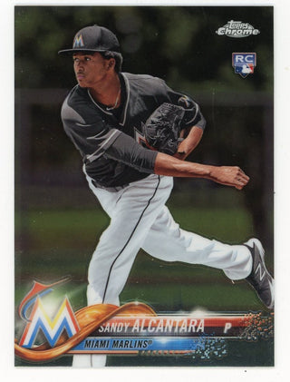 Sandy Alcantara 2018 Topps Chrome #128 Card