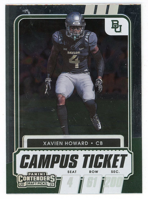 Xavien Howard 2021 Panini Contenders Draft Picks Card #73