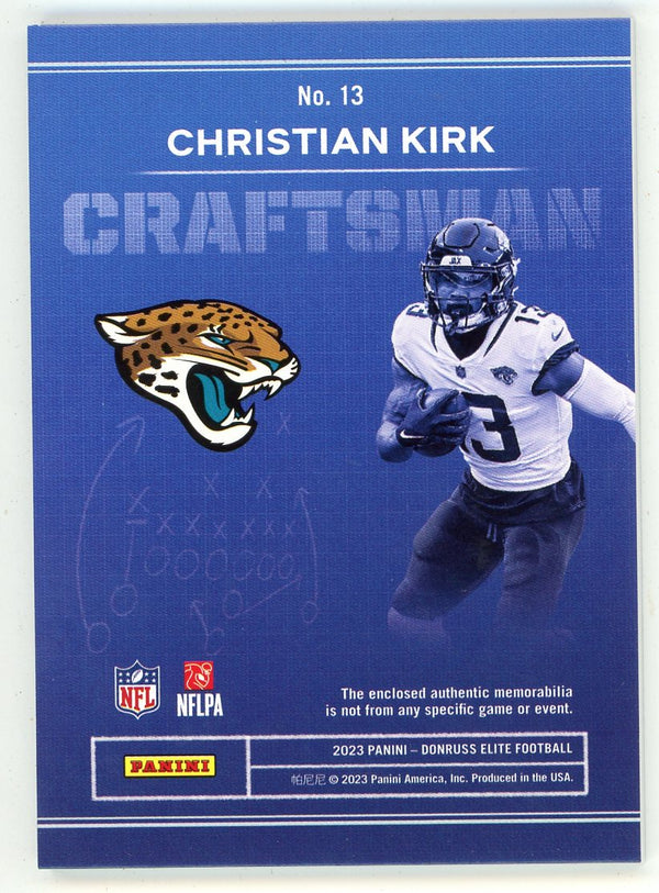 Christian Kirk 2023 Panini Donruss Elite Craftsman Patch Relic #13