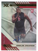 Marlon Davidson Autographed 2020 Panini Xr Rookie Card #162