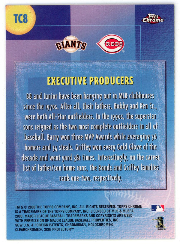 Ken Griffey Jr./ Barry Bonds 2000 Topps Chrome Executive Producers #TC8