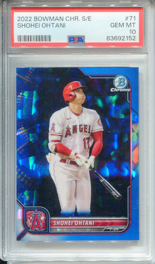 Shohei Ohtani 2022 Bowman Chrome Sapphire Edition #71 (PSA 10)