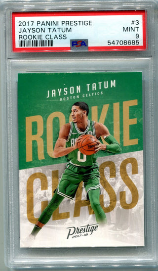 Jayson Tatum 2017 Panini Prestige #3 PSA 9 Card