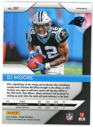 DJ Moore 2018 Panini Prizm Rookie Card #207