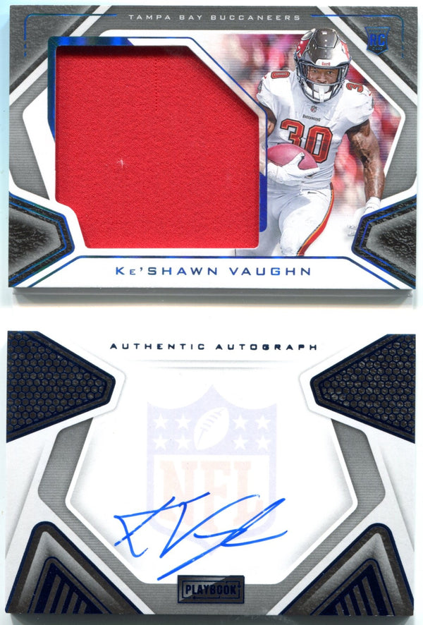 Ke'Shawn Vaughn 2020 Panini Playbook Platinum AUTO/Jersey RC #237 39/49