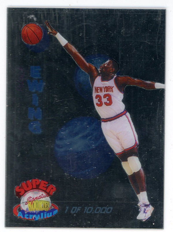 Patrick Ewing 1995 Signature Rookies Supe Acrylium