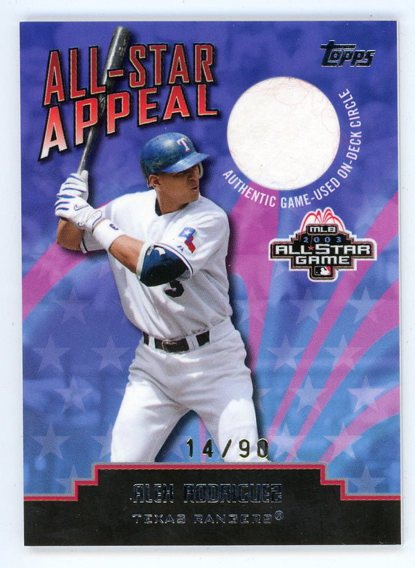 Alex Rodriguez 2004 Topps All-Star Appeal Patch Relic #ASOD-AR