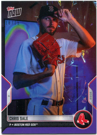 Chris Sale 2022 Topps Now Purple Parallel Card #OD-25 16/25