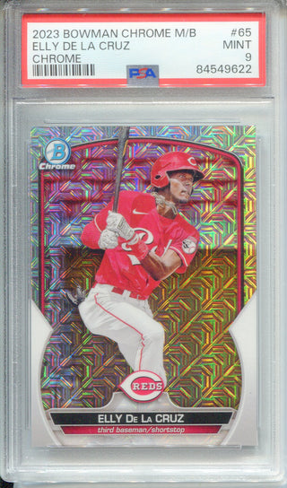 Elly De La Cruz 2022 Topps Bowman Chrome Mega Box Mojo Card #65 (PSA 9)