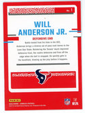 Will Anderson Jr. 2023 Panini Donruss The Rookies #1