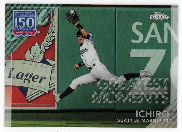 Ichiro Suzuki 2019 Topps chrome Greatest Moment #150C-3 Card