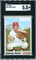 Johnny Bench 1970 Topps #660 SGC 5.5 Card