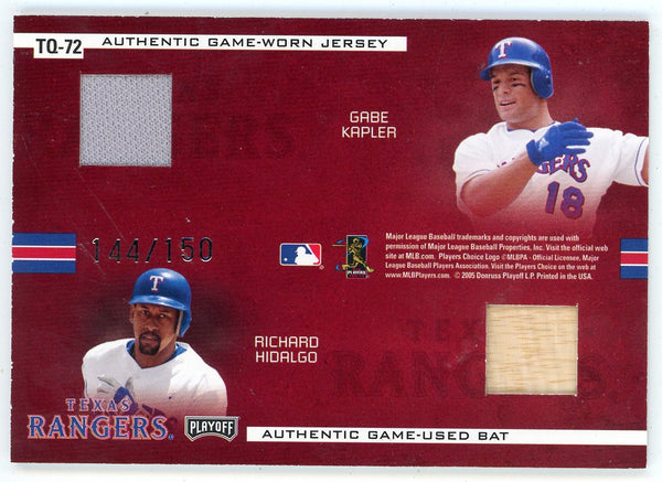 Ivan Rodriguez/ Kevin Mench/ Gabe Kapler/ Richard Hidalgo Team Quads 2005 Playoff Patch/Bat Relics #TQ-72