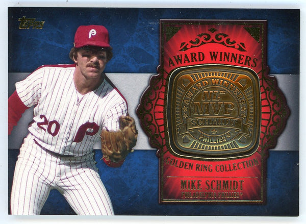 Mike Schmidt 2012 Topps Award Winners Golden Ring Collection #GAR-MS