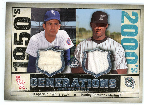 Luis Aparicio/ Hanley Ramirez 2008 Upper Deck Generations Patch Relics #GEN-AR