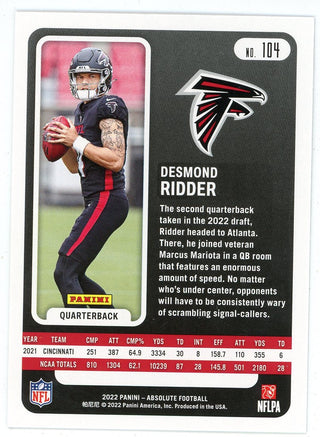 Desmond Ridder 2022 Panini Absolute #104