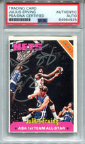 Julius Erving 1970 Topps #300 Autographed Card (PSA AUTH)