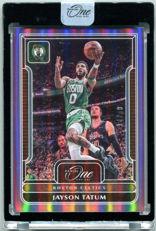 Jayson Tatum 2022-23 Panini One and One #5 /40 Card