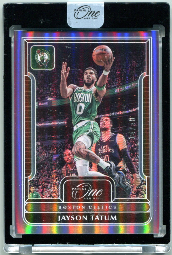 Jayson Tatum 2022-23 Panini One and One #5 /40 Card