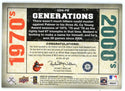 Jim Palmer/ Erik Bedard 2008 Upper Deck Generations Patch Relics #GEN-PB