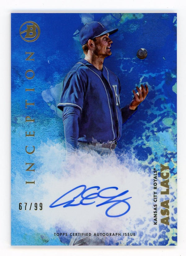 Asa Lacy 2021 Inception Autograph Issue #PA-AL Card 67/99