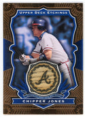 Chipper Jones 2004 Upper Deck Etchings Blue Bat Relic #BE-CJ