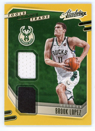 Brook Lopez 2020-21 Panini Absolute Memorabilia Tools of the Trade #VT-LOP