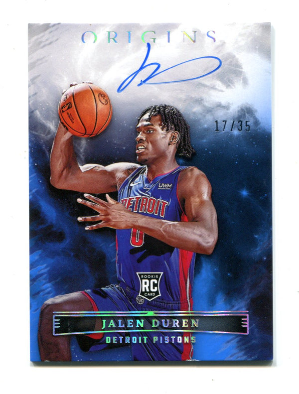 Jalen Duren 2022-23 Panini Origins #RAJDR Autographed Card 17/35