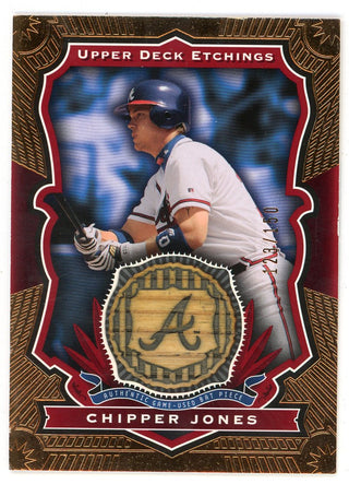 Chipper Jones 2004 Upper Deck Etchings Bat Relic #BE-CJ