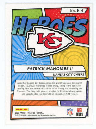 Patrick Mahomes 2022 Panini Prestige Heroes #H-4