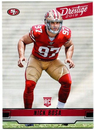 Nick Bosa 2019 Panini Prestige Rookie Card