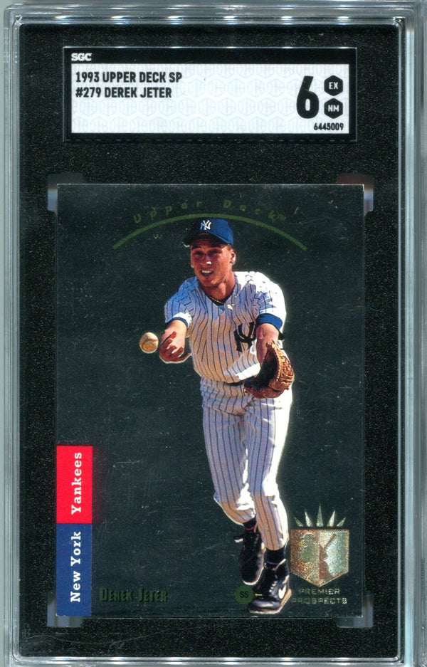 Derek Jeter 1993 Upper Deck SP  #279 SGC 6 Card