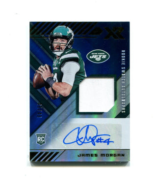 James Morgan 2020 Panini Rookie Swatch Autographs XR #RSA-JM 46/49 Card