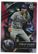 Miguel Vargas 2023 Topps Bowman Platinum Rookie Card #62