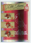 Albert Pujols/ Scott Rolen/ Jim Edmonds 2005 Elite Teams Card #ET-2