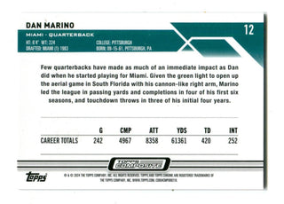 Dan Marino 2024 Topps Composite #12 Geo-Reffractor Card /25