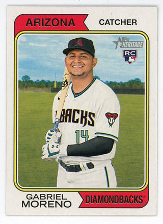 Gabriel Moreno 2023 Topps Heritage Rookie Card #355