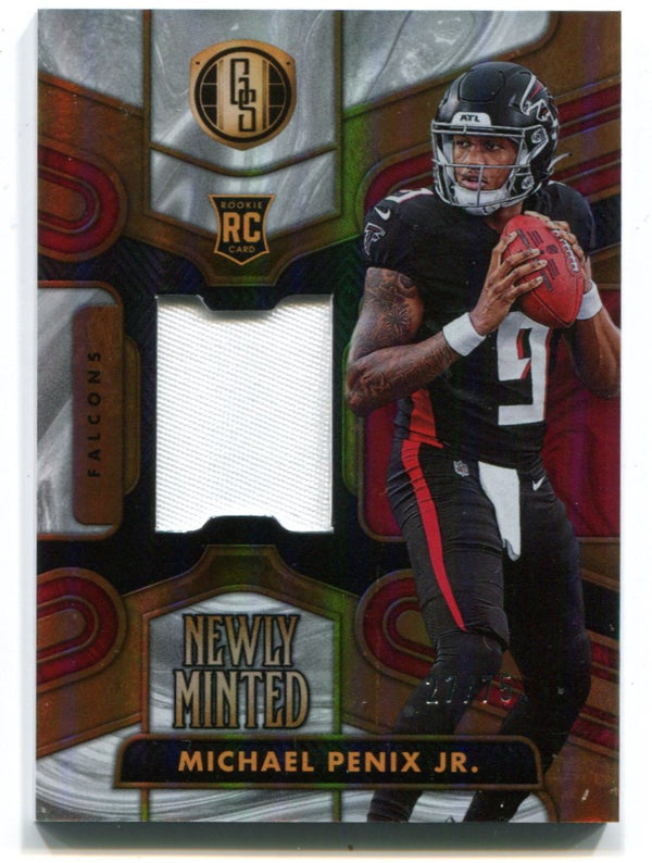 Michael Penix Jr. 2024 Panini Gold Standard Minted  Patch Card #NMMMPJ /75