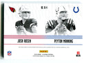 Peyton Manning/Josh Rosen  Panini Illusions Rookie Idols Dual Patch /25 Card