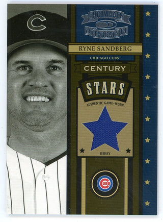 Ryne Sandberg 2004 Donruss Throwback Threads Century Stars Patch Relic #CS-51