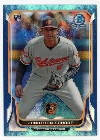 Jonathan Schoop 2014 Topps Blue Bowman Chrome #7 Card 22/99