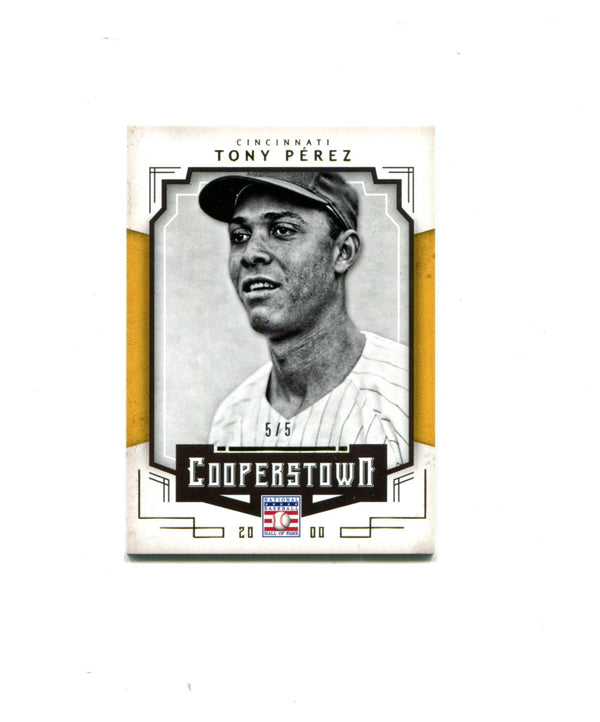 Tony Perez 2015 Panini Cooperstown #95 5/5 Card