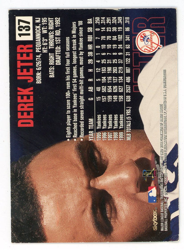 Derek Jeter 2000 Fleer Skybox Dominion #137