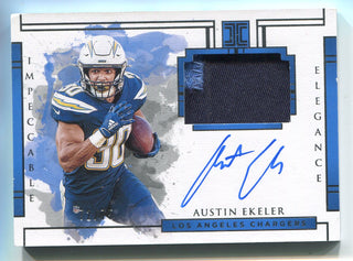 Austin Ekeler 2020 Panini Impeccable Elegance Patch Autograph Card /75