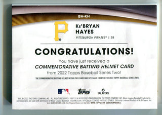 Ke`Bryan Hayes 2022 Topps Series Two Commemorative Batting Helmet Card #BHKH