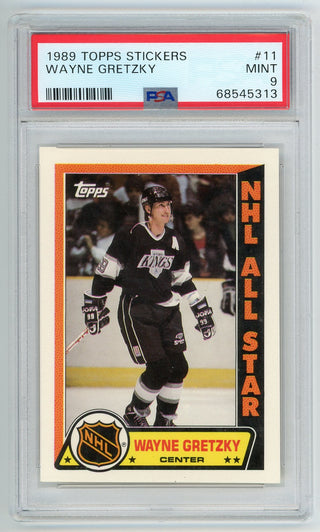 Wayne Gretzky 1989 Topps Stickers #11 PSA MT 9