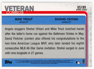 Shohei Ohtani And Mike Trout 2019 Topps Pacific Power #US189 Card