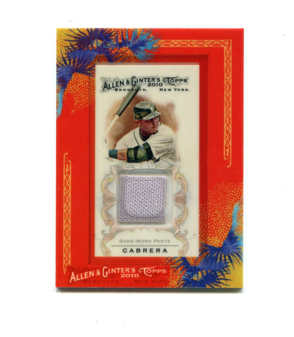 Miguel Cabrera 2010 Topps Allen & Ginter's #AGR-MCA Card