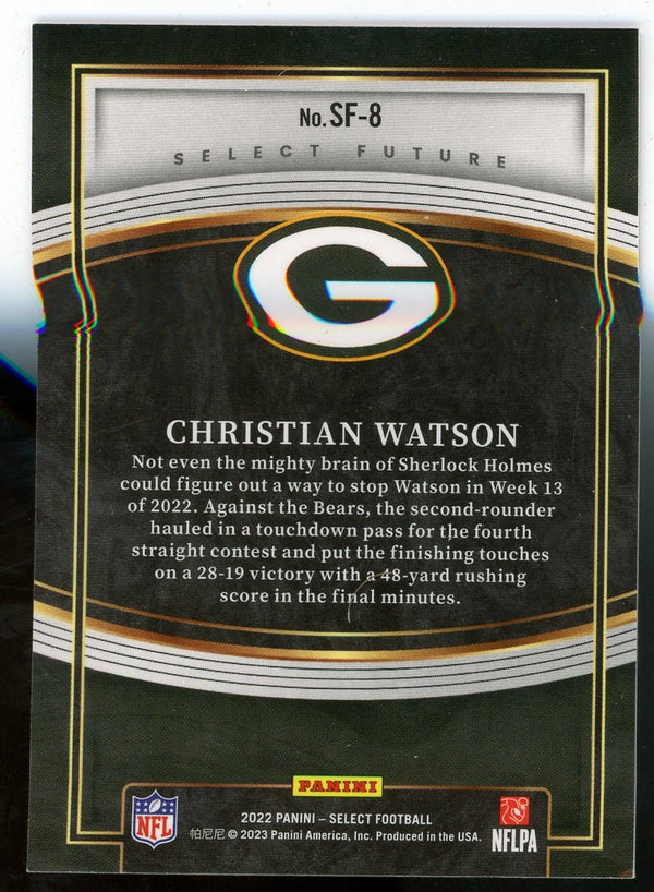 Christian Watson 2022 Panini Select Future #SF-8